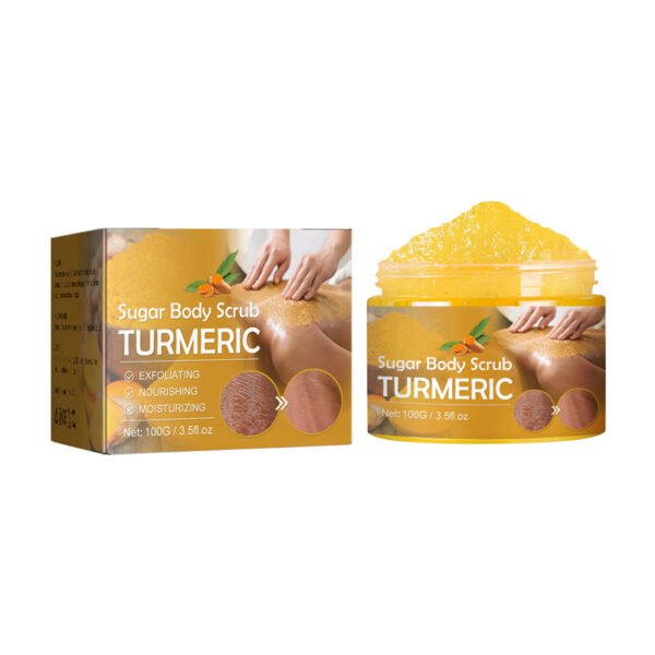 Oem Turmeric Kojic Acid Body Scrub Strong Whitening Custom logo Sugar Body Scrub