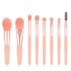 High Mini Fashion 8-Piece Portable Flat Makeup Brush Set for Face for Travel Foundation Blush Eye Shadow Powder Application - Image 6