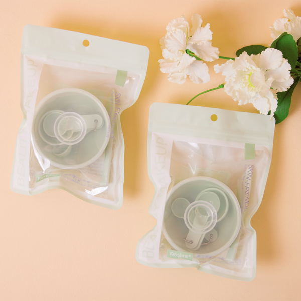 S,BELLE Makeup Beauty Facial Face Skin Care Mask Bowl Silica Gel Brush Spoon Stick Tool Set